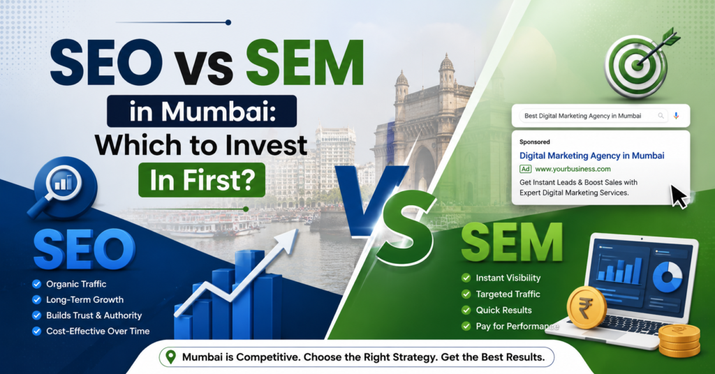 SEO vs SEM in Mumbai Which to Invest In First